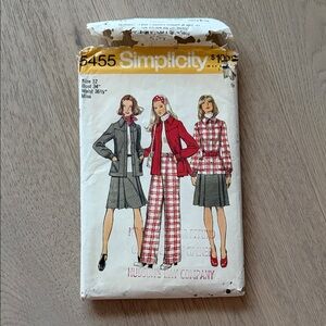 Simplicity 5455 Vintage sewing pattern Cut
